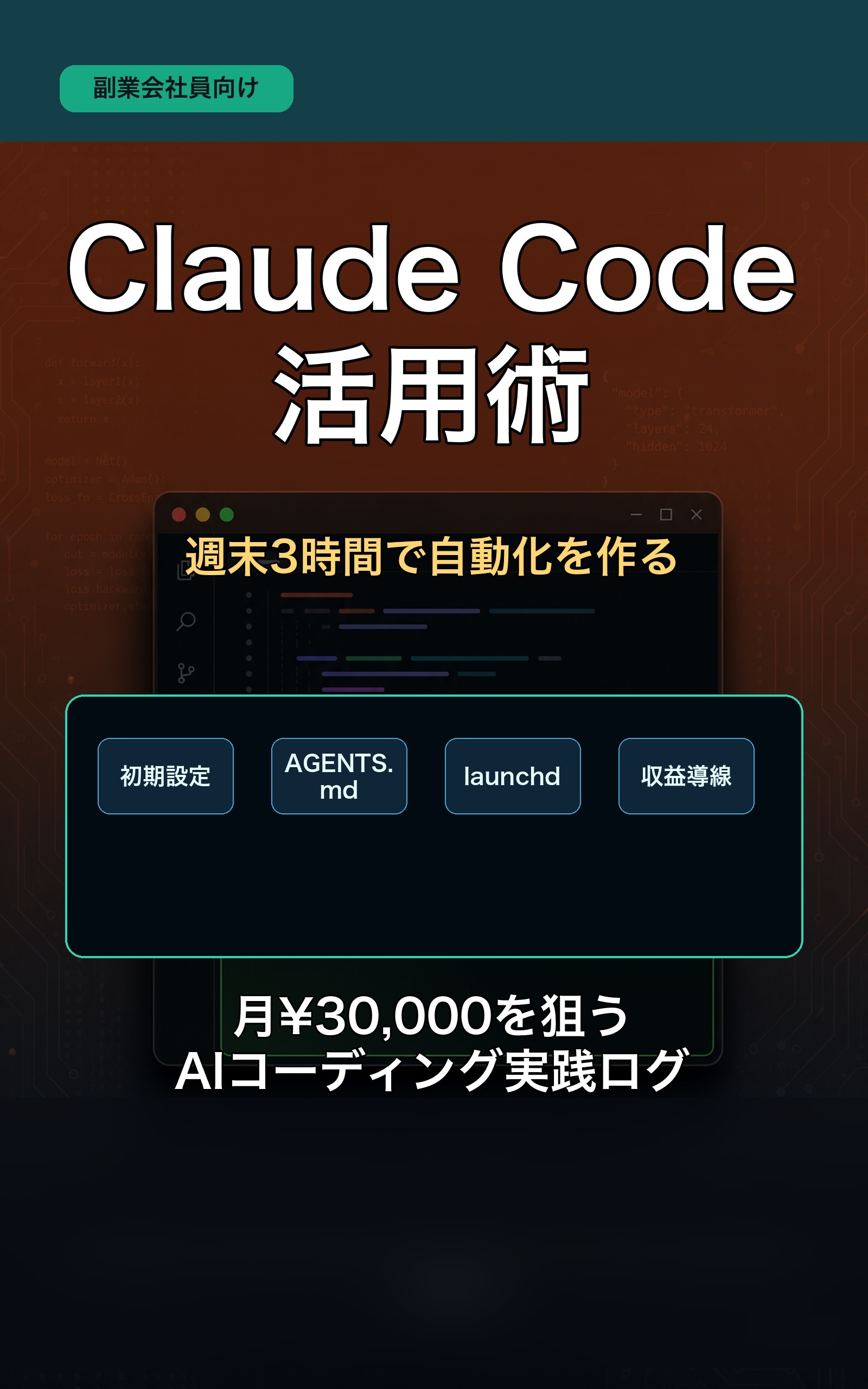 副業会社員のためのClaude Code活用術の表紙