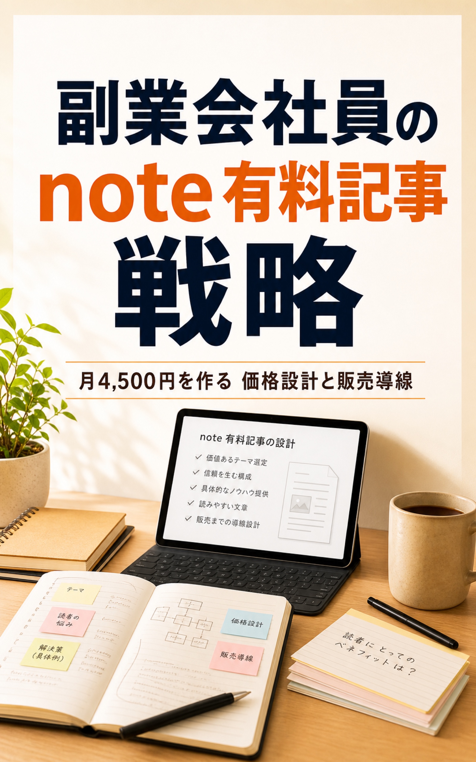 副業会社員の note 有料記事戦略の表紙