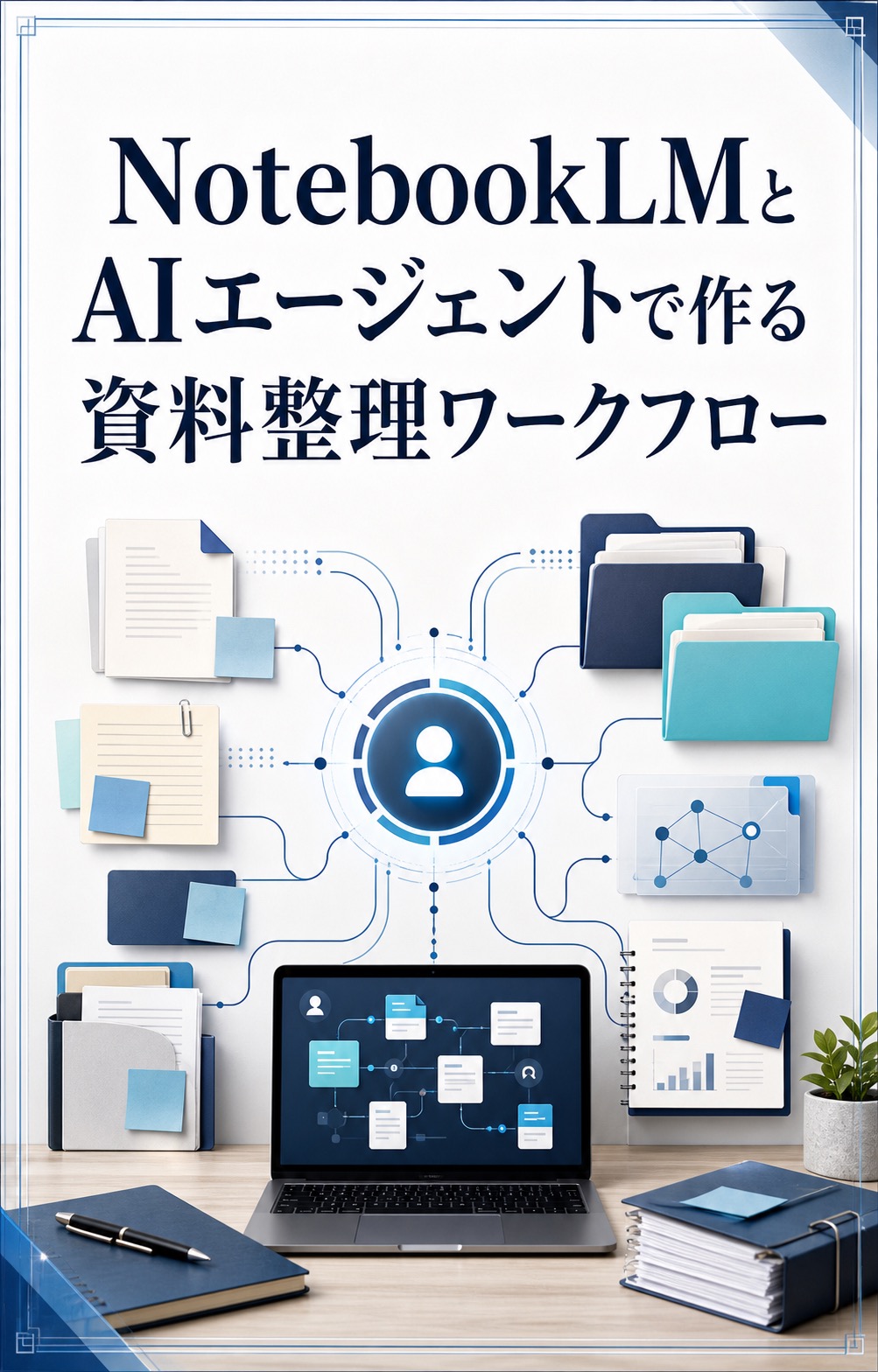 NotebookLMとAIエージェントで作る資料整理ワークフローの表紙