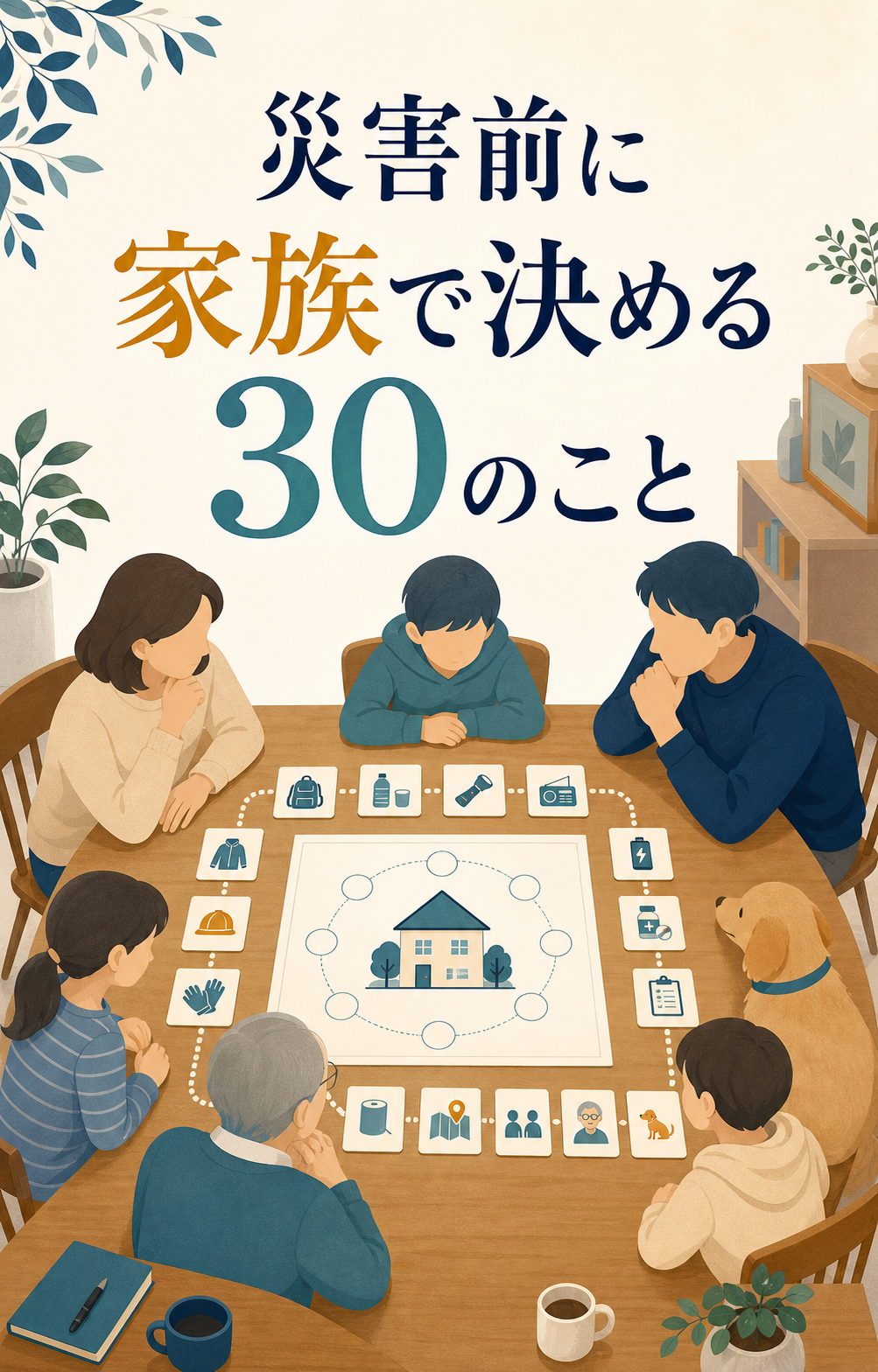 災害前に家族で決めておく30のことの表紙