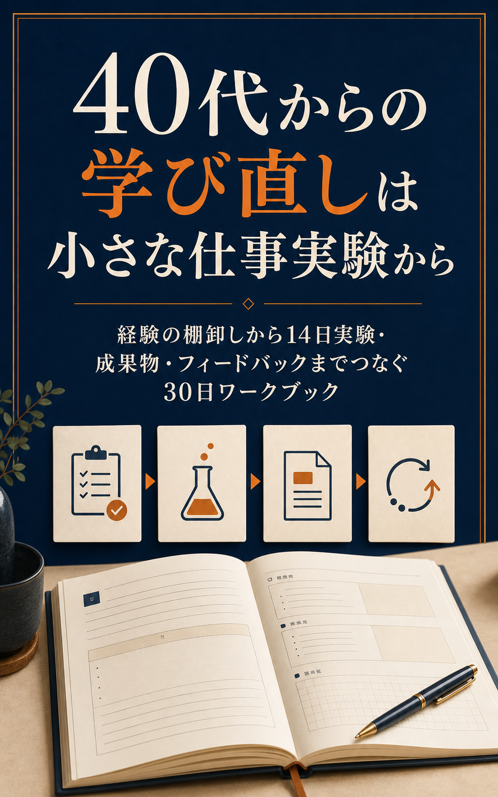 40代からの学び直しは小さな仕事実験からの表紙